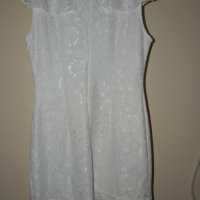 Дантелена нежна рокля в бяло, снимка 4 - Рокли - 22039690