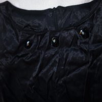 Черна сатенена рокля с коланче , снимка 5 - Рокли - 19136918