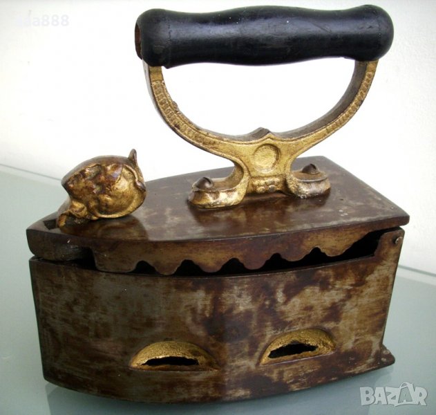 Старинна ютия на жар, снимка 1