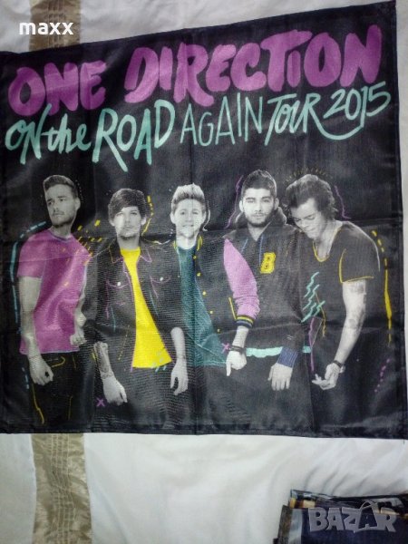 one direction знаме, флаг текстил 64 х 64 см, снимка 1