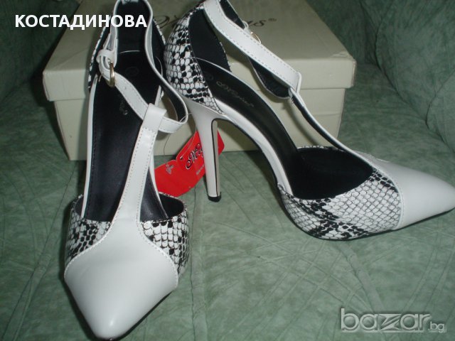 ефектни обувки със змийска шарка, снимка 3 - Дамски обувки на ток - 11084801