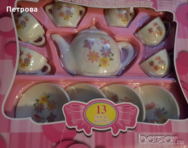 Детски порцеланов сервиз за чай или кафе, снимка 2 - Кукли - 18539740