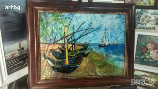 Автентична картина "По Ван Гог", снимка 1 - Картини - 24741509