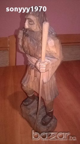 Дърворезба-човек с торба-35/13/10см-внос швеицария, снимка 9 - Антикварни и старинни предмети - 14246757