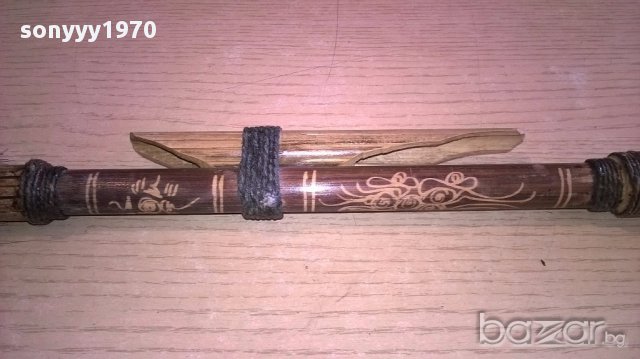 Древно африканско оръжие с стрела-бамбук-резба-внос швеицария, снимка 14 - Антикварни и старинни предмети - 17502328