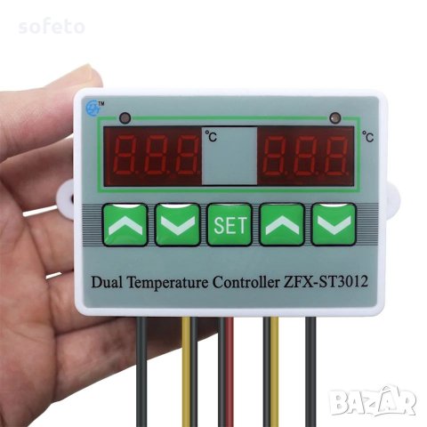 Термостат с две температурни зони с два сензора термостат контролер за соларна система, снимка 2 - Друга електроника - 24468593