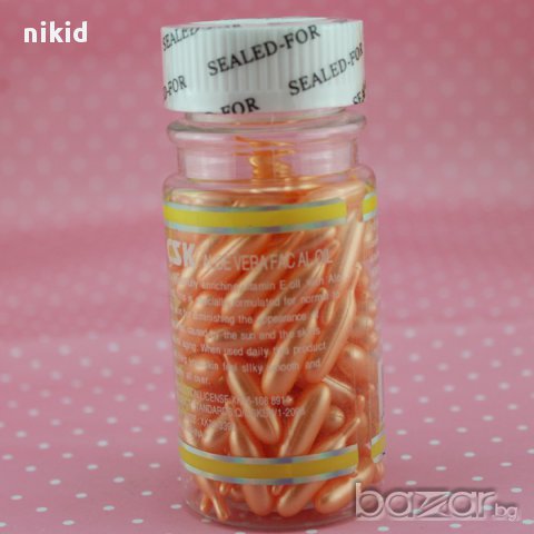 90 бр. капсули с колаген против стареене и бръчки с Алое Вера и витамини за нанасяне върху лице , снимка 3 - Козметика за лице - 15101076