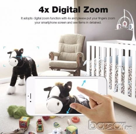  Безжична охранителна IP камера / бебефон Mini WiFi 720P , снимка 6 - IP камери - 20217981