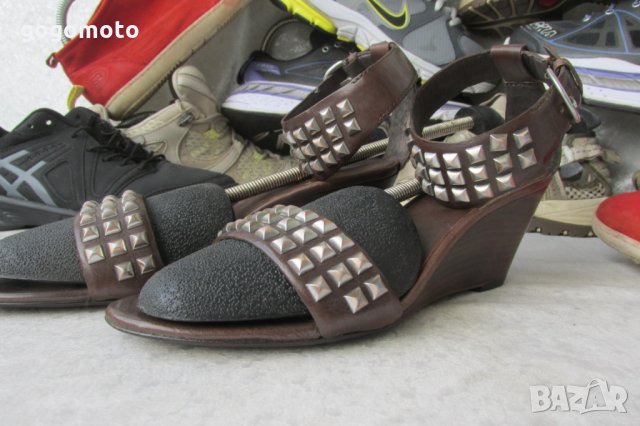 НОВИ шик дамски сандали , летни обувки N - 37 - 38 ASH® original, 3x 100% естествена кожа, снимка 10 - Сандали - 26124464