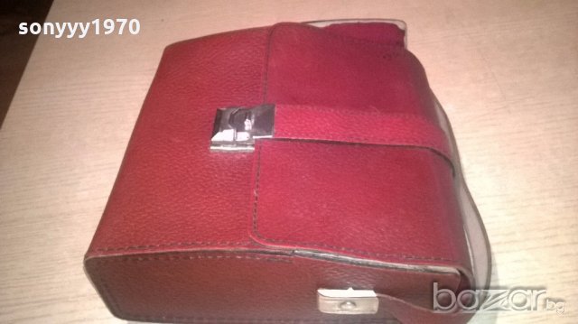 ретро кожена чанта с ремък за бинокък или камера-внос франция, снимка 5 - Колекции - 19891715
