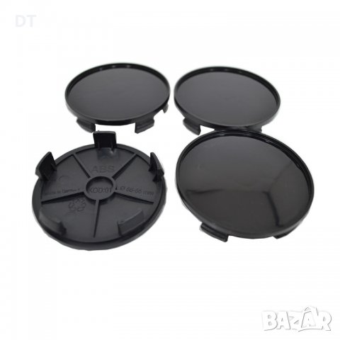 4 бр. Капачки за джанти 68мм/65мм черни Универсални БМВ Фиат Ауди черни , снимка 2 - Аксесоари и консумативи - 22431807