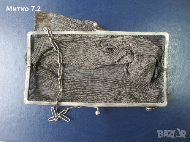 Стара дамска сребърна чанта , снимка 3 - Антикварни и старинни предмети - 23483624
