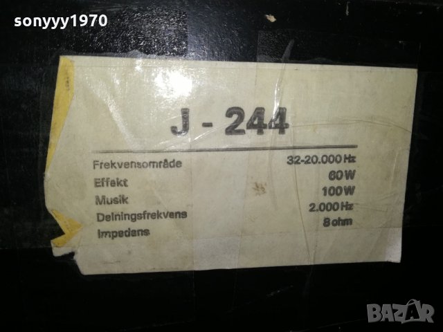 dux j244-2x100w/8ohm-55х33х25см-внос швеицария, снимка 13 - Тонколони - 21645135
