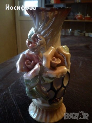 малка керамична ваза, снимка 1 - Колекции - 23862986