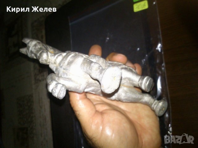 Метална Статуетка ЛОВЕЦ на КОН колекционерска ! 217№, снимка 6 - Статуетки - 23208561