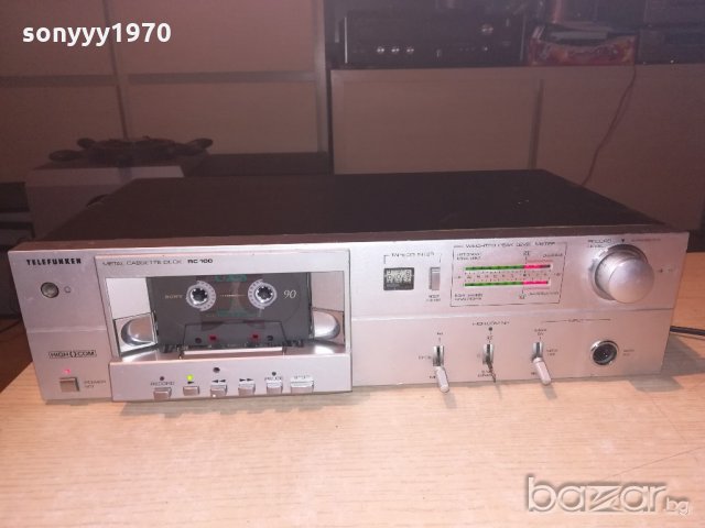 telefunken rc100 metal cassette deck-внос швеицария, снимка 2 - Декове - 20487247