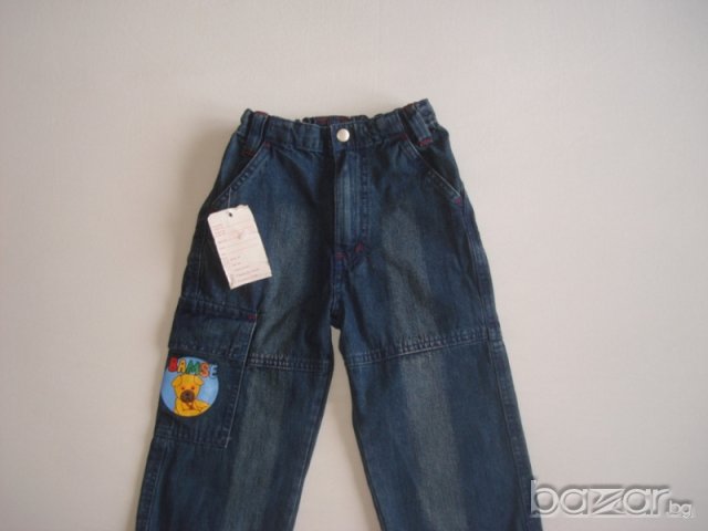 Нови дънки с любимото мече Bamse, 092 см. , снимка 3 - Бебешки дънки - 16092860