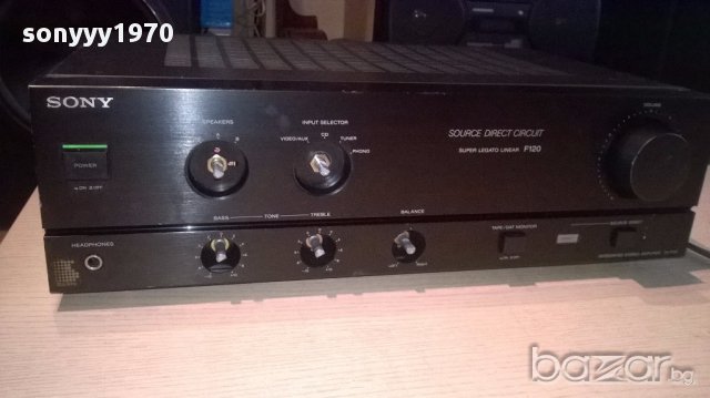 sony ta-f120a-amplifier-made in japan-внос швеицария, снимка 2 - Ресийвъри, усилватели, смесителни пултове - 14592358