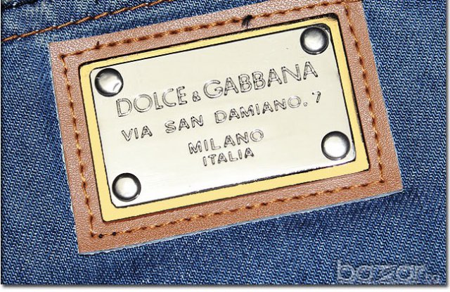 D&G Dolce and Gabbana Large Plate Мъжки Къси Дънки size 48 (32), снимка 5 - Дънки - 6839094