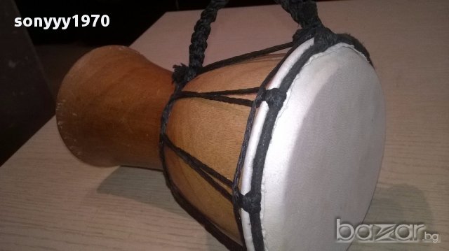 Тарамбука 20/14см с оплетка и дръжка-внос швеицария, снимка 8 - Антикварни и старинни предмети - 14697626