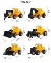 6 бр Багери багер кран строителни машини подвижни гуми пластмасови PVC фигурки за игра декор торта , снимка 2