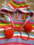 Цветно плетено пончо 116 ръст, снимка 3