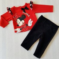 Панталон с паети 3-6 месеца, снимка 3 - Комплекти за бебе - 24569527