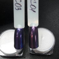 ХИТ !!  цветен прах за нокти пудра  за UV огледален хромиран  ефект блясък пигмент маникюр, снимка 15 - Декоративна козметика - 15360330