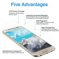 3бр. Samsung Galaxy S6 стъклен протектор, снимка 6 - Фолия, протектори - 23672688