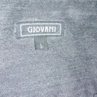 Графитено черна риза Giovani с дълъг ръкав , снимка 3 - Ризи - 25584078