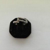 Сребърен пръстен  с цирконий - сребро проба 925 , снимка 2 - Пръстени - 21031314