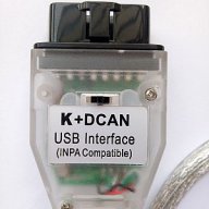 USB кабел за диагностика на БМВ BMW INPA K+DCAN , снимка 1 - Аксесоари и консумативи - 11495612