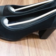 №37 Ест Кожа с Велур Обувки Български Ток, снимка 4 - Дамски обувки на ток - 16654001