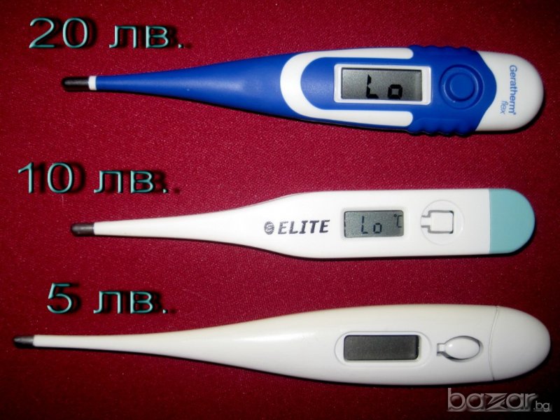 Дигитални термометри за телесна температура, за бебе или възрастен, снимка 1