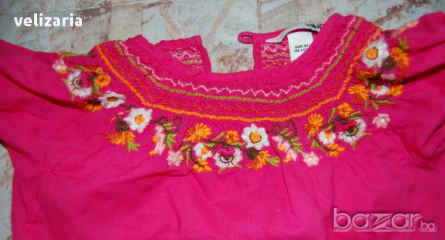 Блузка H&M 1,5-2г. и дънки, снимка 3 - Бебешки блузки - 11287517