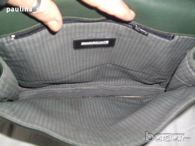 Италианска чанта / cross shuolder & body bag "Fausto Santini" / естествена кожа, снимка 4 - Чанти - 14727601