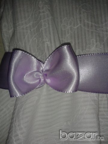 Детска бяла памучна рокля, снимка 4 - Детски рокли и поли - 17522161