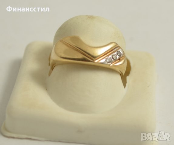 златен пръстен 43563-9, снимка 1 - Пръстени - 23697105