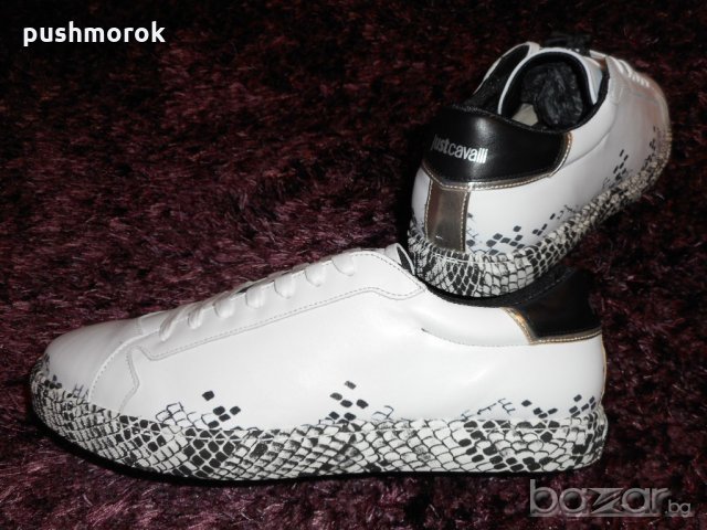 Just Cavalli Men's Faded Snake Print Sneakers, снимка 10 - Маратонки - 20194928