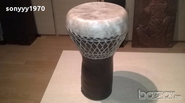 Тарамбука-ръчна изработка-с оплетка-38х25см-внос англия, снимка 5 - Ударни инструменти - 18643739