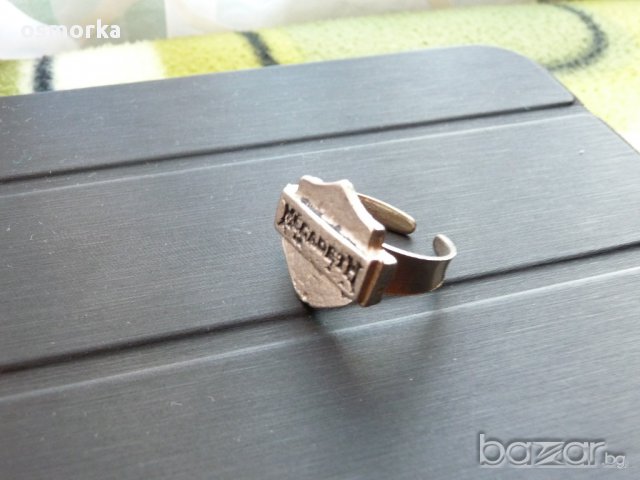 Хеви метъл пръстен Megadeth Мегадет матал металист рокер рок, снимка 4 - Други ценни предмети - 16555806