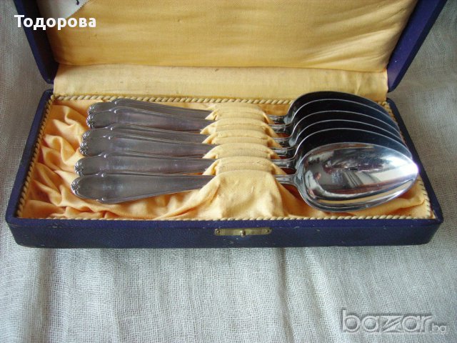 Старинен комплект райх прибори в кутия, снимка 5 - Антикварни и старинни предмети - 16632128