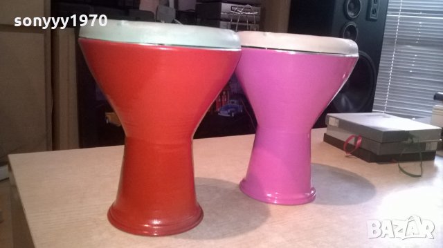 ЧЕРНА СИНЯ ЗЕЛЕНА-тарамбуки-26х17см-75лв за броика-внос сирия, снимка 2 - Ударни инструменти - 26055553