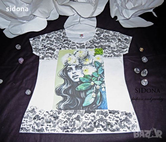 Тениски с печат и рисунка by SiDona, снимка 4 - Тениски - 23151422