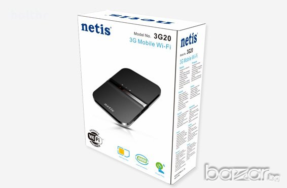 3G МОБИЛЕН WI-FI РУТЕР NETIS 3G20, снимка 5 - Рутери - 10044369