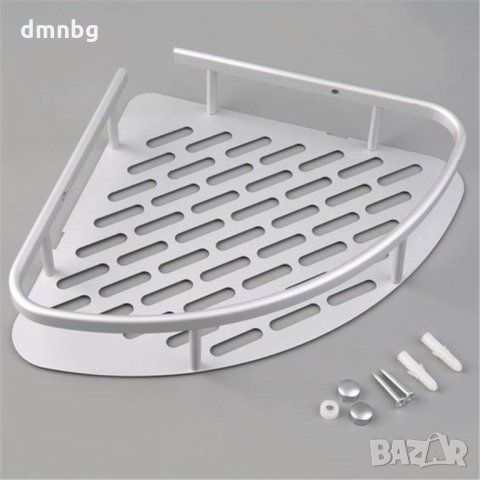 Триъгълна алуминиева етажерка, единична R13, снимка 3 - Душ кабини и вани - 23560741