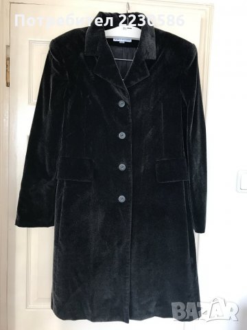 Елегантно ежедневно или официално графитено черно, вталено манто/палто/тренч, снимка 2 - Палта, манта - 24861700