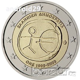 2 Евро монети (възпоменателни) емитирани 2009г (10г. на Икономически и Паричен съюз), снимка 10 - Нумизматика и бонистика - 15990617