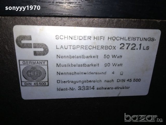 schneider hifi 2x90w-2бр тонколони-внос швеицария, снимка 5 - Тонколони - 21196158