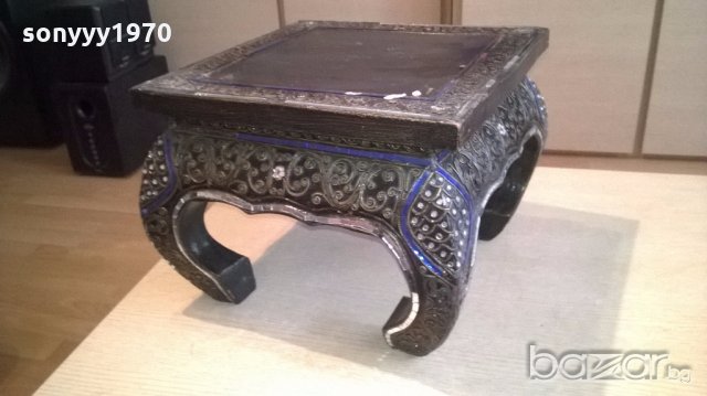 АНТИК-ретро колекция-антична масичка-38х38х28см-внос швеицария, снимка 7 - Антикварни и старинни предмети - 18530129